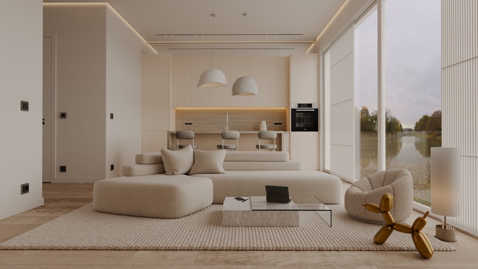 Contemporary residential interior in Mexico